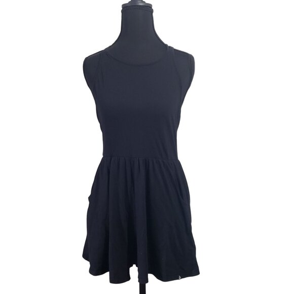 Volcom Womens Black Sleeveless Macrame Romper Shorts Size XS Beach Summer Resort - Picture 2 of 15